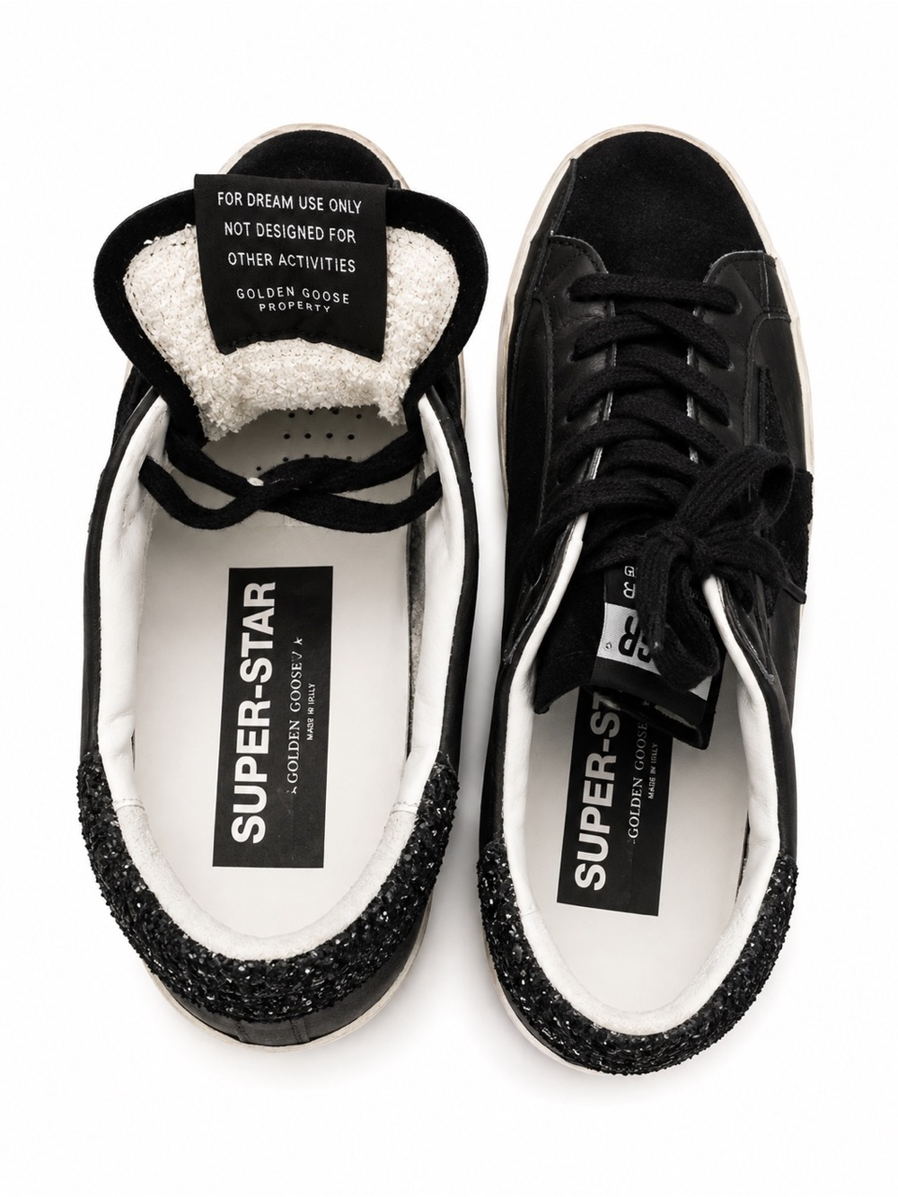 Golden Goose Black Suede & Leather Super-Star Women’s Sneakers - Picture 3 of 5